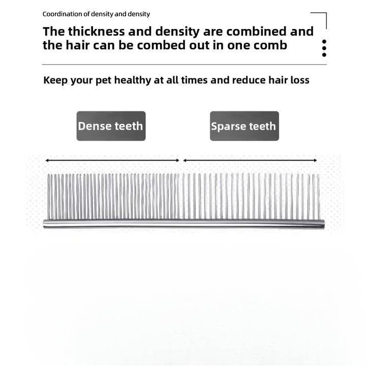 Stainless steel open kont comb for cat and dog