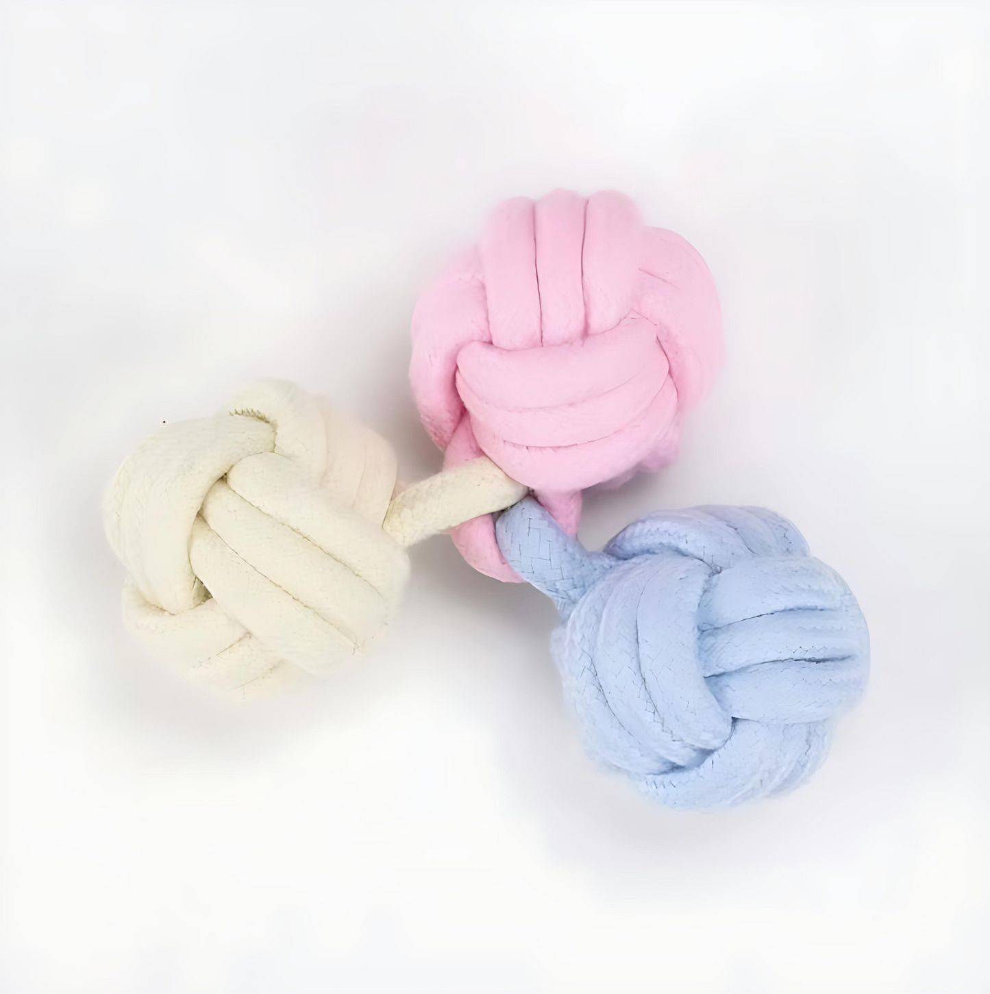 Colorful Cotton Rope Dog Bite Toy (Balls)