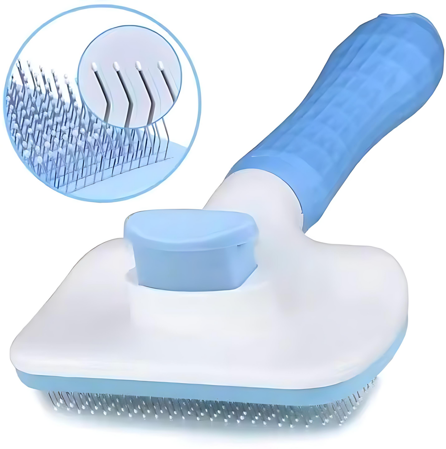Dog Hair Removal Comb with Self-Cleaning Button