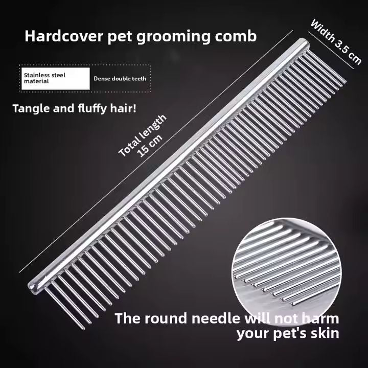 Stainless steel open kont comb for cat and dog
