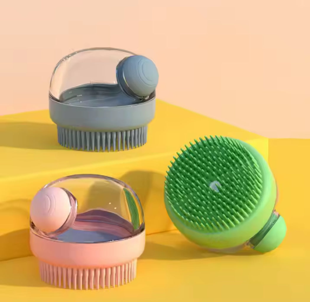 Dog Bath Scrubber Brush with Soft Silicone Bristles