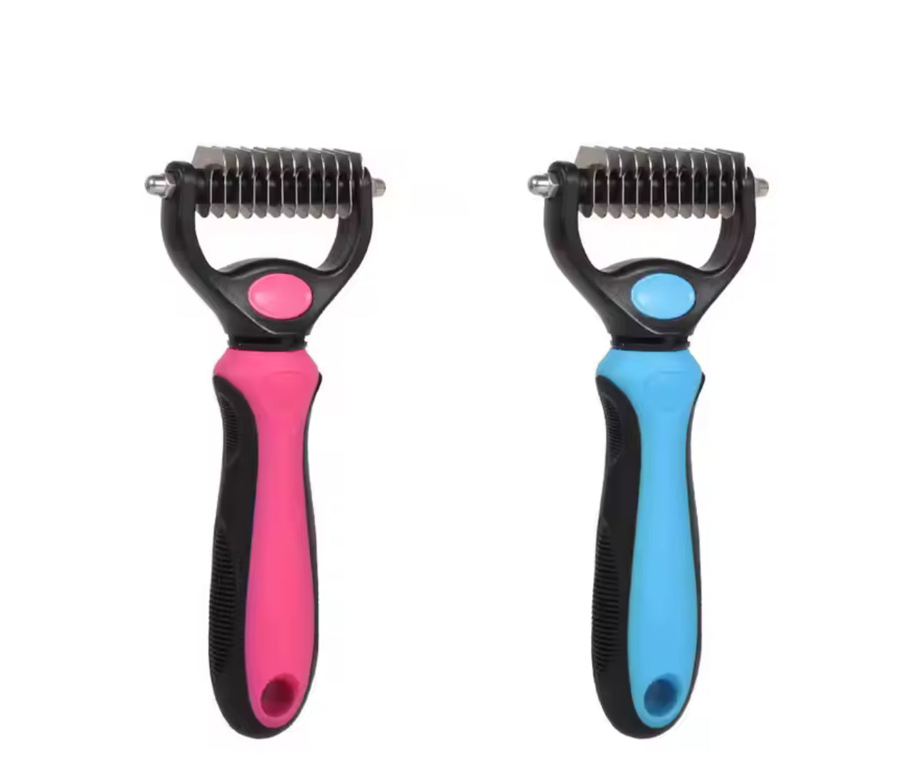 Double-Sided Stainless Steel Deshedding & Dematting Comb