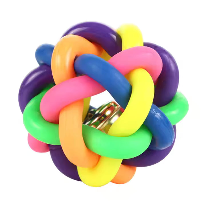 Colorful Bell Ball Toy for Dogs and Cats