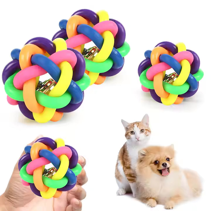 Colorful Bell Ball Toy for Dogs and Cats