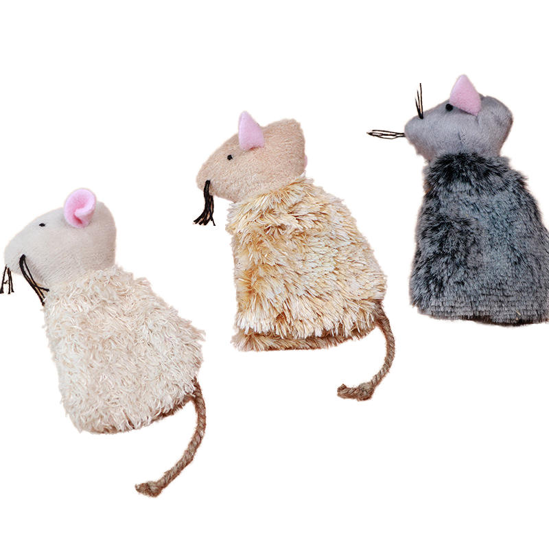3pc Cat plush chewing toys