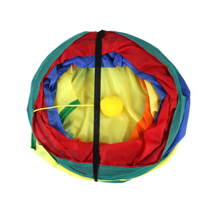 Cat Tunnel Spring Toy for Indoor Cats