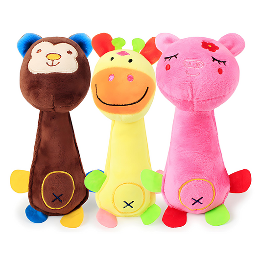 Animal-Shaped Plush Dog Toy – Fun Squeaky Sound