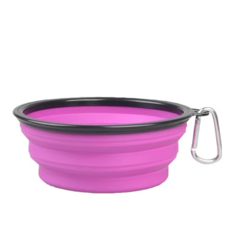Portable silicone dog bowl pet food water feeding foldable pet dog cat silicone bowls