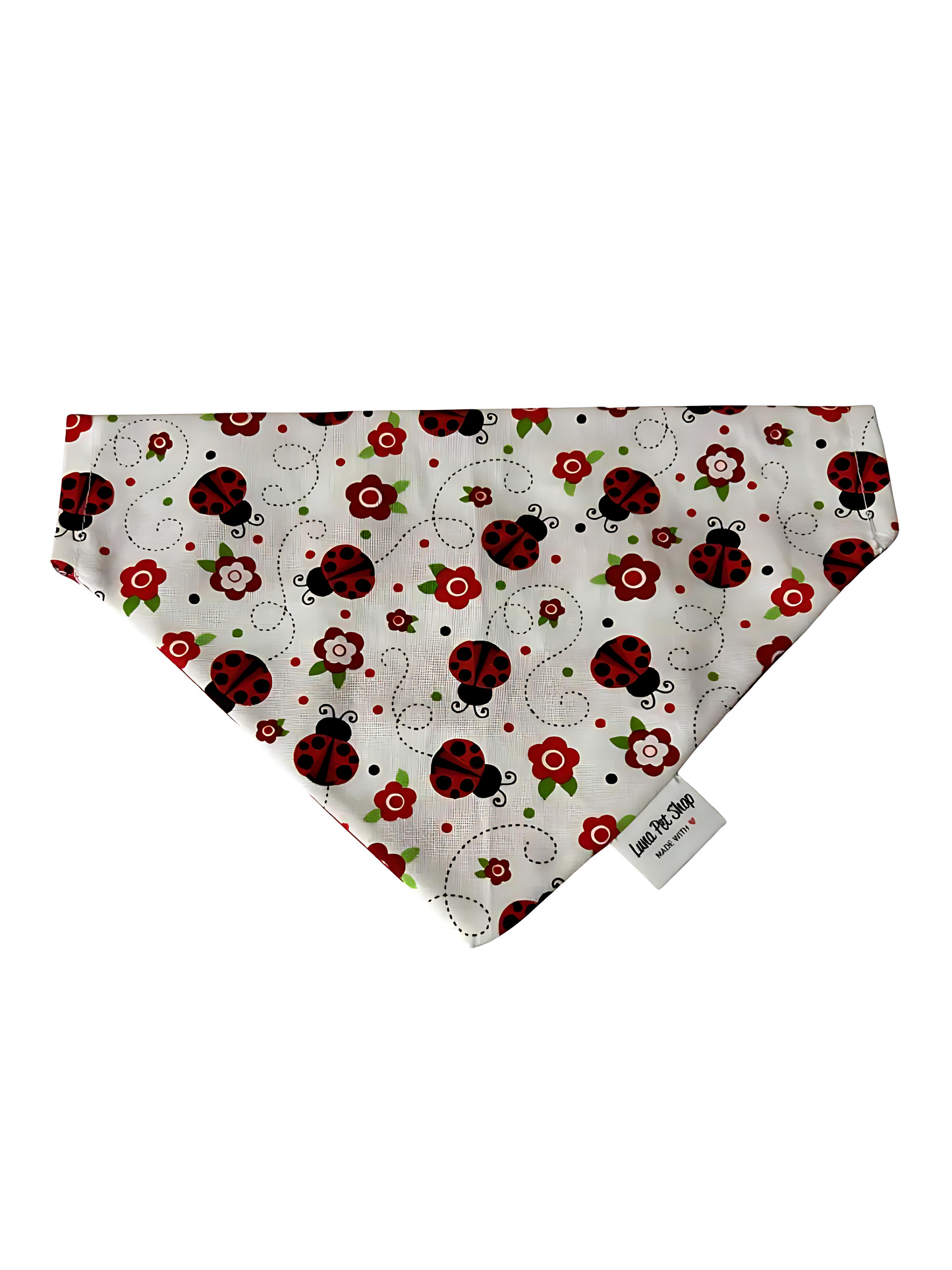 Sweet Ladybugs Reversible Dog Bandana
