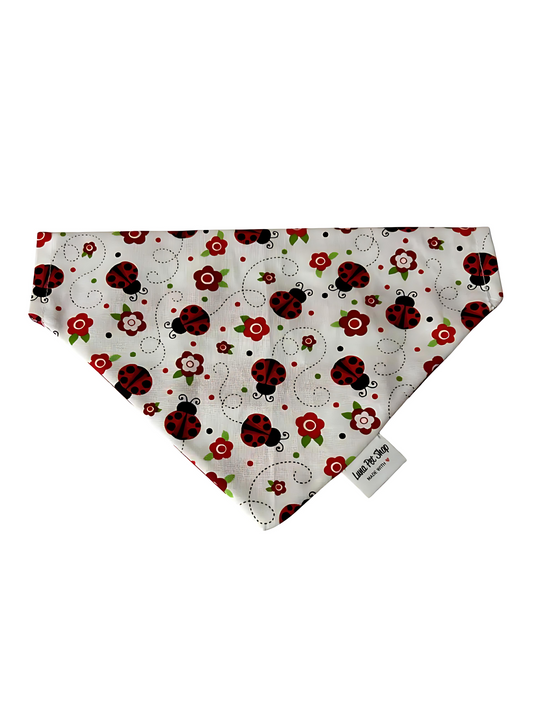 Sweet Ladybugs Reversible Dog Bandana