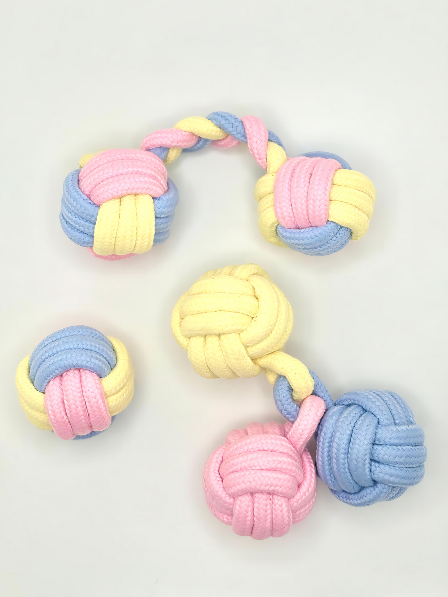 Colorful Cotton Rope Dog Bite Toy (Balls)