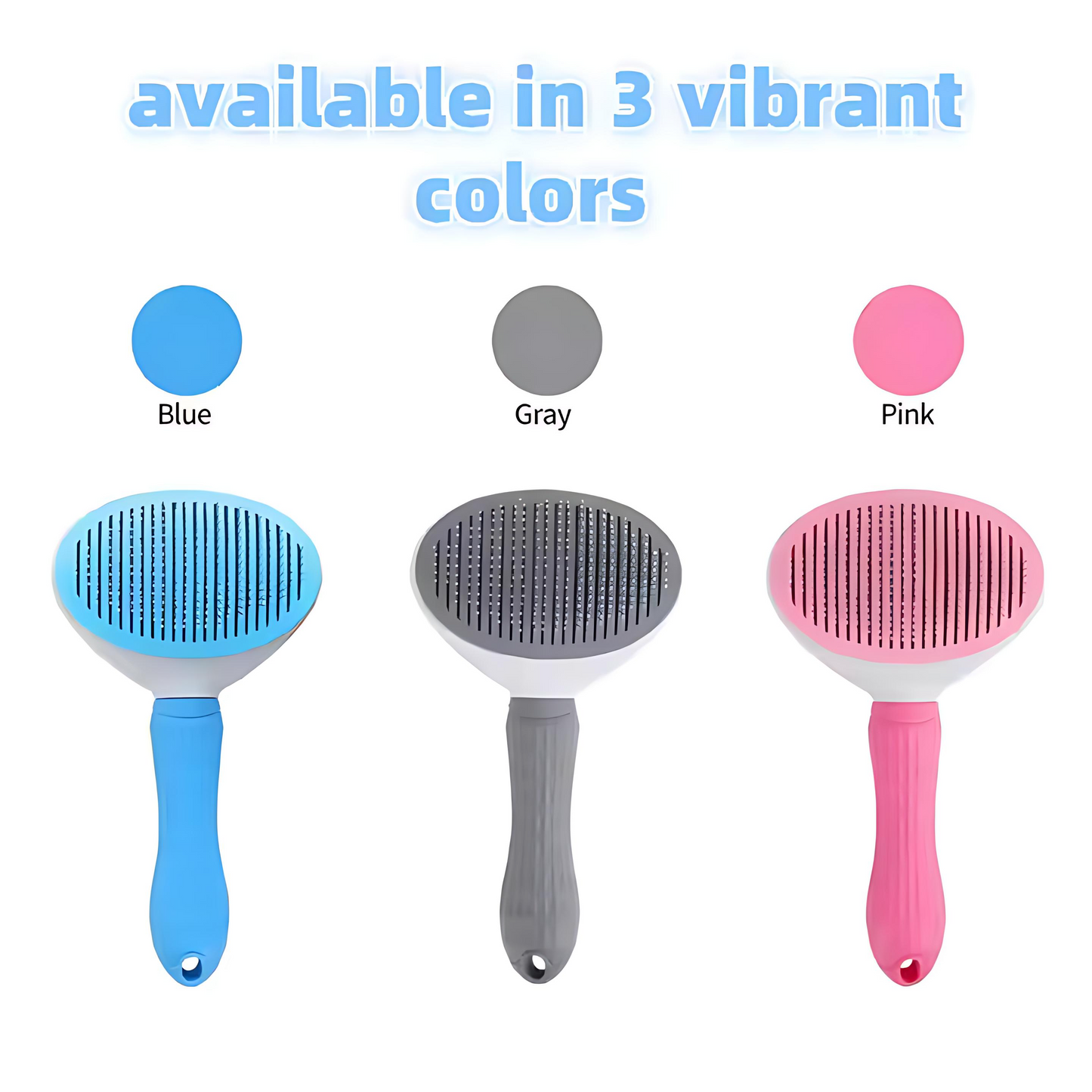 Flexible Stainless Steel Needle Comb for Pet Grooming