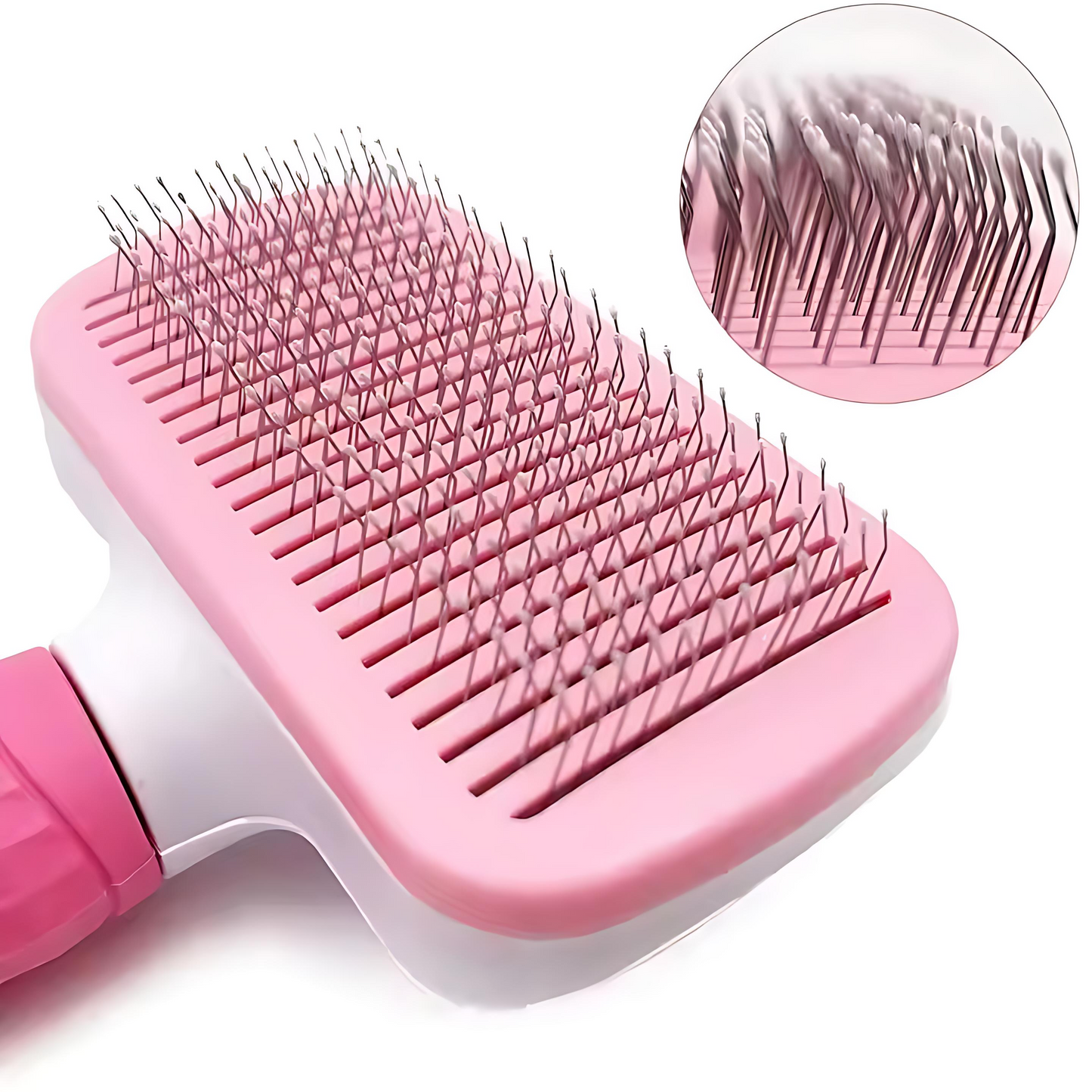 Dog Hair Removal Comb with Self-Cleaning Button
