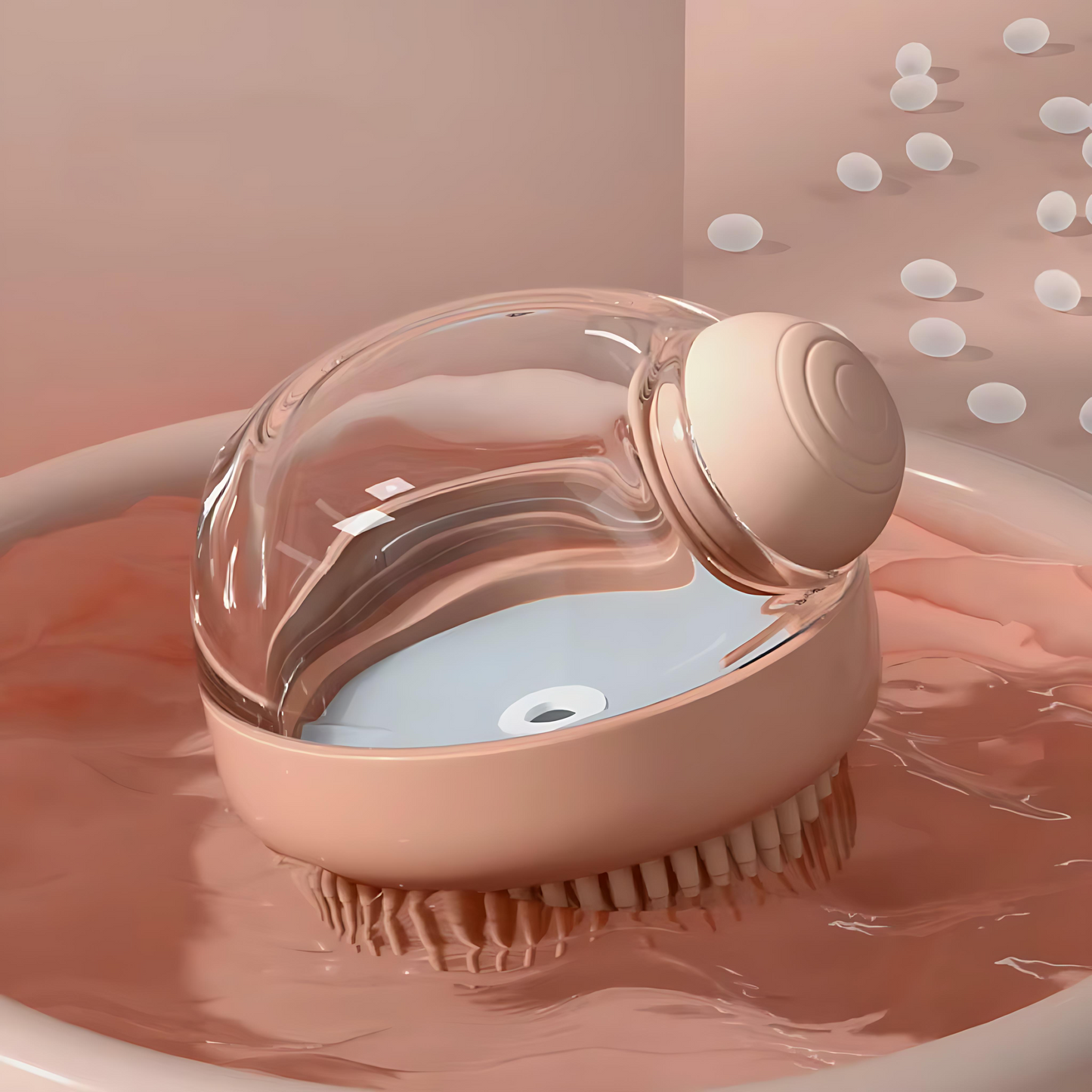 Dog Bath Scrubber Brush with Soft Silicone Bristles